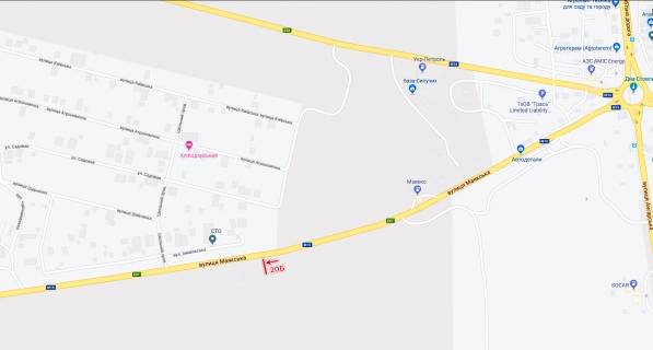 Білборд, Бігборд (Борд)  B у Одесі, 3х6  транспорт рухається від  двох стовпів до  Рені, Ізмаїл. схема