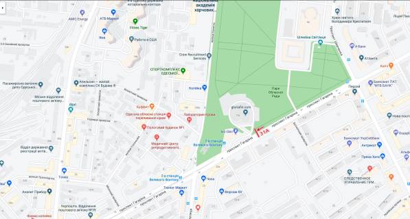 Беклайт A у Одесі, 3х4  навпроти БЦ "Шевченковський" схема
