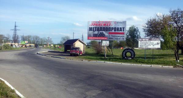 Білборд, Бігборд (Борд)  + у Одесі, 3х6  г.Овидиополь круг Фото 1