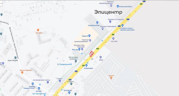 Білборд, Бігборд (Борд)  + у Одесі, 3х6  Одесса-Николаев схема