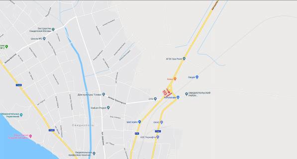 Білборд, Бігборд (Борд)  + у Одесі, 3х6  г.Овидиополь круг схема