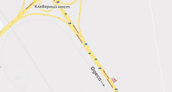 Білборд, Бігборд (Борд)  B у Одесі, 6х3  з м. Київ у м. Одеса, перед Новою Лінією схема