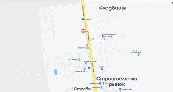 Билборд B в Одессе, 3х6  рынок Анжелика схема
