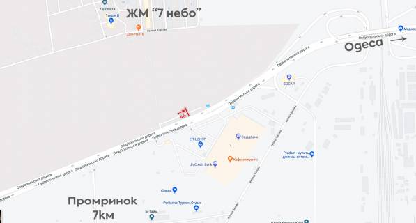 Білборд, Бігборд (Борд)  B у Одесі, 6х3  навпроти Епіцентра, транспорт рухається з 7 км у м. Одеса схема