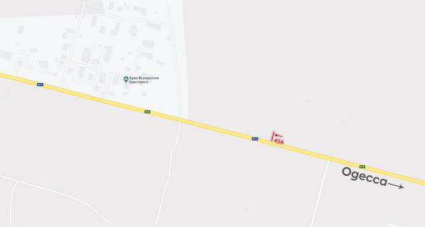 Билборд A в Одеських трасах, 3х6  Одесса-Кучурганы схема