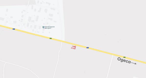 Білборд, Бігборд (Борд)  A у Одесі, 3х6  транспорт рухається до двох стовпів, до р-ку Анжеліка, Авангард. схема