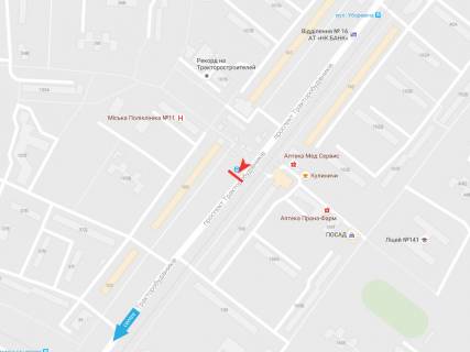 Призма A в Харькове, 3х6  Тракторостроителей пр-т, 105, в центр - 383159 схема