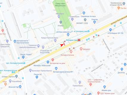 Сiтiлайт A у Харкові, 1,24х1,84  Полтавский шлях ул., 148/2 (метро "Холодная Гора") схема