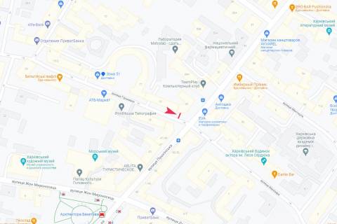 Сiтiлайт A у Харкові, 1,24х1,84  Гиршмана ул., 19 схема