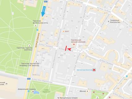 Сiтiлайт B у Харкові, 1,2х1,8  Гіршмана вул., 9 схема