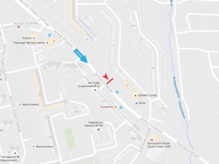 Сiтiлайт B у Харкові, 1,2х1,8  Ахсарова вул., 17 схема