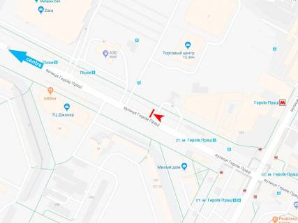 Призма A в Харькове, 3х6  Героев Труда ул., 9-И, в центр (VIP) (ст.м. Г.Труда) - 382459 схема