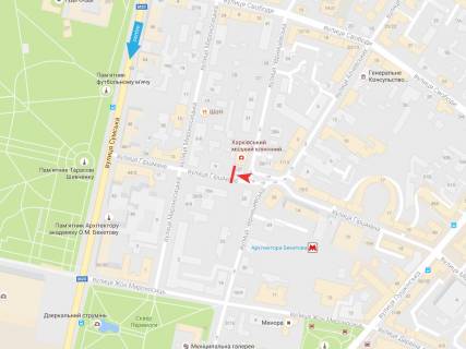 Ситилайт B в Харькове, 1,2х1,8  Гиршмана ул.,11/27 схема