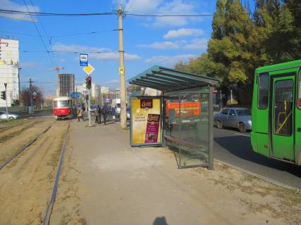 Сiтiлайт A у Харкові, 1,24х1,84  Клочковская ул., 111а (остановка ул. Херсонская ) (2) Фото 1