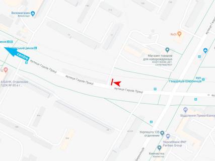 Билборд A в Харькове, 3х6  Героїв Праці вул., 25/71, в центр схема