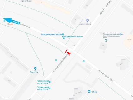 Призма B в Харькове, 3х6  Героев Труда ул. - Тракторостроителей пр-т, в центр  - 382493 схема