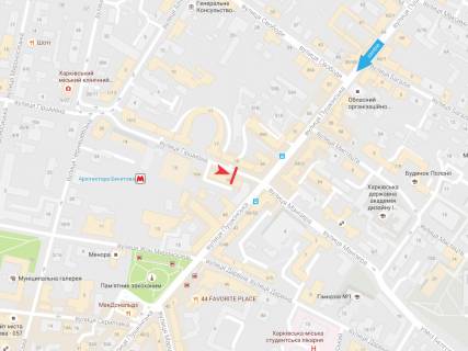 Ситилайт A в Харькове, 1,2х1,8  Гиршмана ул.,18        схема