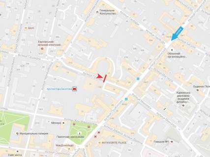 Ситилайт A в Харькове, 1,2х1,8  Гиршмана ул.,17         схема