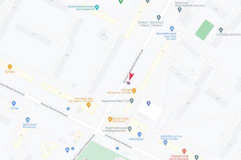 Ситилайт B в Харькове, 1,24х1,84  Гвардейцев Широнинцев ул., 38 схема
