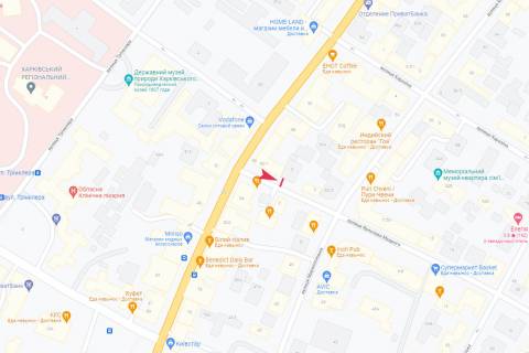 Сiтiлайт B у Харкові, 1,24х1,84  Ярослава Мудрого (Петровського) ул., 1 схема