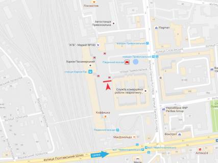 Ситилайт B в Харькове, 1,2х1,8  Евгения Котляра ул.,7 схема