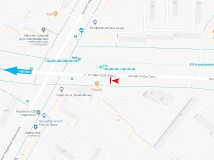 Билборд B в Харькове, 3х6  Героїв Праці вул., 48, в центр (Гершир) схема