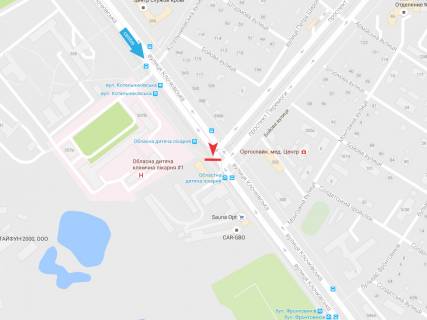 Билборд A в Харькове, 3х6  Клочківська вул., 337, в центр схема