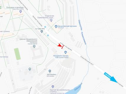 Білборд, Бігборд (Борд)  A у Харкові, 3х6  Ахсарова вул., 20, в центр схема