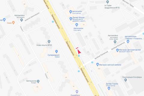 Призматрон, Призма A у Дніпро (Дніпропетровськ), 3х6  Запорізьке шосе, 31 (За поворотом на  вул.Космічну) - 452316 схема