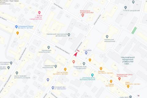 Ситилайт A в Харькове, 1,24х1,84  Алчевских ул., 40/27 схема