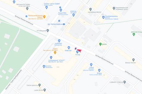 Ситилайт B в Харькове, 1,24х1,84  Валентиновская ул., 38-Б схема