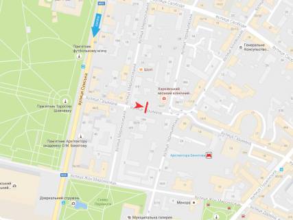 Ситилайт A в Харькове, 1,2х1,8  Гиршмана ул.,9      схема