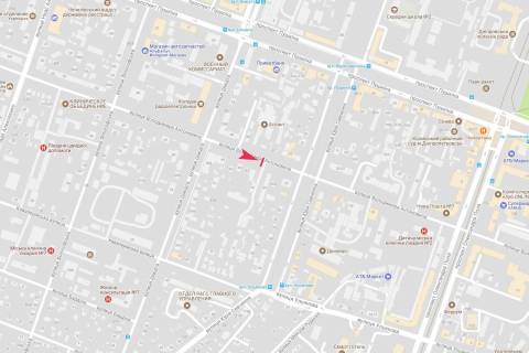 Бэклайт A в Днепр (Днепропетровск), 3,1х2,2  Володимира Антоновича вул., 43 схема