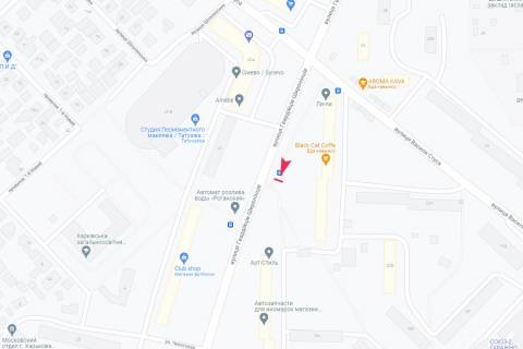 Ситилайт B в Харькове, 1,24х1,84  Гвардейцев Широнинцев ул., 27 схема