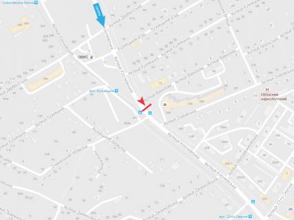 Сiтiлайт B у Харкові, 1,24х1,84  Клочковская ул. 244 (остановка ул.  Вавилова)  схема