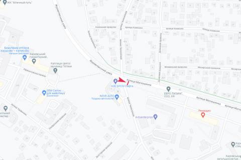Билборд B в Харькове, 3х6  Матюшенка вул. -  Челюскінців вул. схема