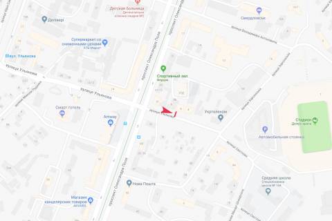 Беклайт B у Дніпро (Дніпропетровськ), 3,1х2,2  Ульянова вул., 4  схема