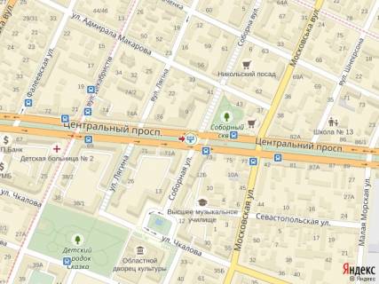 Призма A в Николаеве, 6x3  просп. Центральный - ул. Соборная - 285152 схема