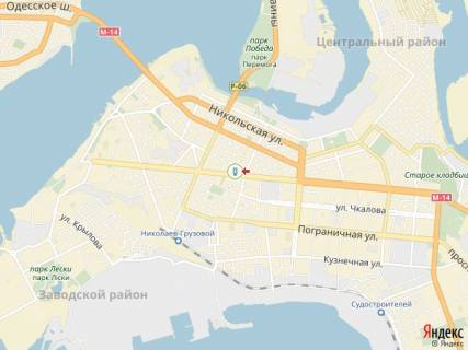 Видеоборд A у Миколаєві пр-т Центральный - ул. Соборная - 372637 схема