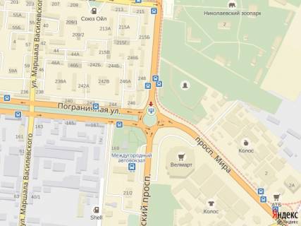 Призматрон, Призма A у Миколаєві, 6x3  просп. Богоявленський - кільце Автовокзал - 285087 схема