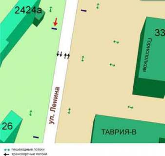 Ситилайт A в Черноморск (Ильичевск) ул. Ленина, 24, №033-А схема
