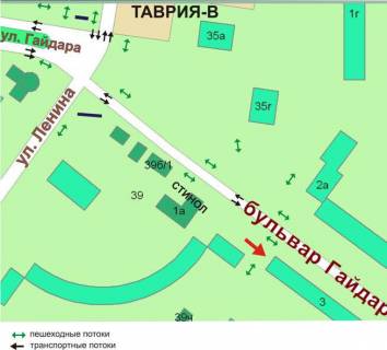 Брандмауэр A в Черноморск (Ильичевск) бульвар Гайдара,3,54-А схема