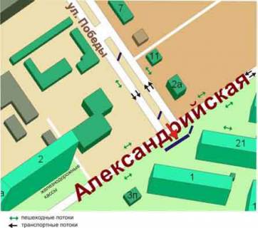 Призма A в Черноморск (Ильичевск) перекрёсток ул.Победы, ул.Данченко, №07-А3 - 57145 схема