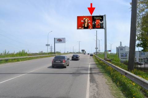 Билборд A в Харькове, 3х6  Клочківська - розв'язка з кільцевою-прапорець №3-в центр фото 1