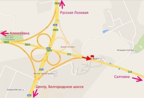 Білборд, Бігборд (Борд)  B у Харкові, 3х6  Лозовеньківський пр-т-Фельдман-екопарк-чебурашка №1-права- в бік Салтівки схема