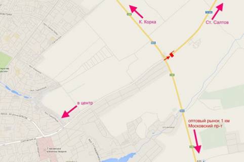 Билборд B в трасах Харкова, 3х6  Салтівське шосе-розв'язка з кільцевою-5-у бік Ст. Салтова схема