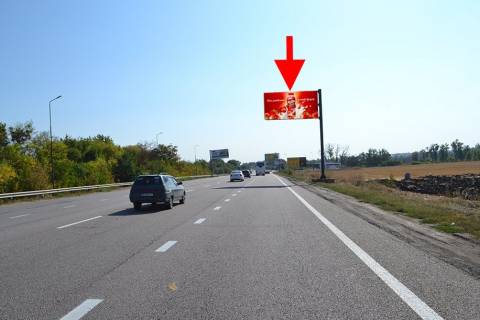 Билборд A в трасах Харкова, 3х6  Траса Київ-Харків-463 км-сел. Н. Коротич -біля АЗС ОККО та терміналу Нової пошти-3-у бік Харкова фото 1