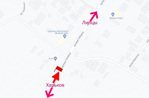 Білборд, Бігборд (Борд)  B у Циркунях, 3х6  сел. Циркуни-вул. Соборна-біля АЗС-прапорець №2- у бік сел. Липці схема