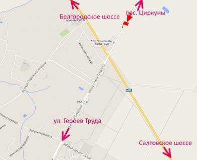 Білборд, Бігборд (Борд)  A у , , 3х6  вул. Леся Сердюка -Окружні дорога-5 в'їзд в місто зі ст сел. Циркуни схема