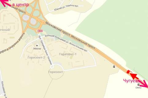 Билборд A в Харькове Пр-т Героїв Харкова - Ростовська траса біля газової заправки-3-в центр схема